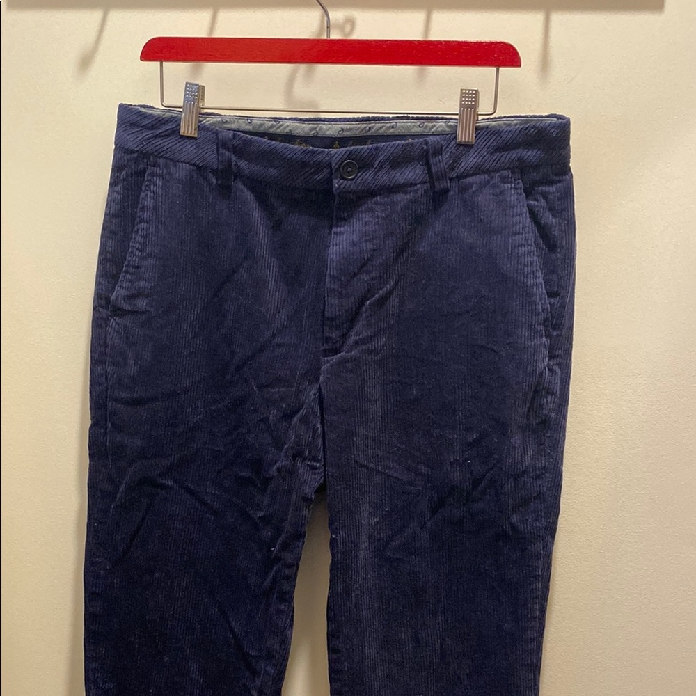 Brooks Brothers Blue Corduroy Pants Classic Style